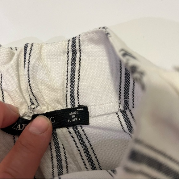 ZARA black and white side tie striped tulip skirt size XS - Picture 7 of 7